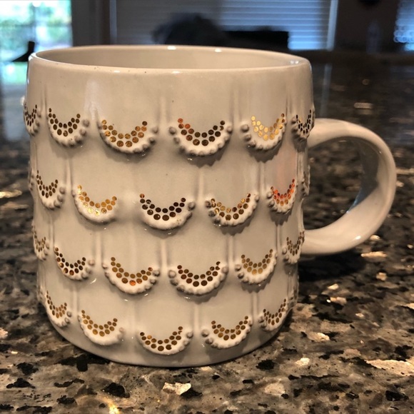 Starbucks 2016 Mermaid Tail Gold Scales Coffee Mug - Picture 1 of 4